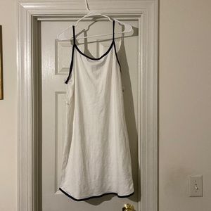 Brand new !!! White and navy tank dress